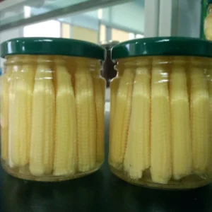 Canned Baby Corn Whole in Glass Jar