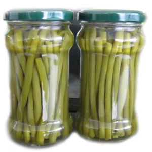 Canned Green Beans in Glass Jar 212ml