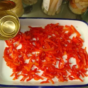 Canned Sweet Red Pepper Strips