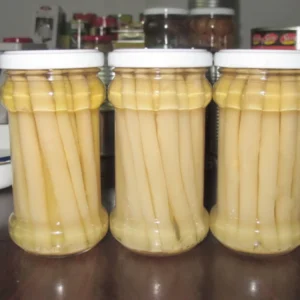 Canned White Asparagus Whole in Glass Jar 212ml