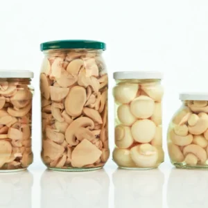 Champignon Mushroom in Glass Jar