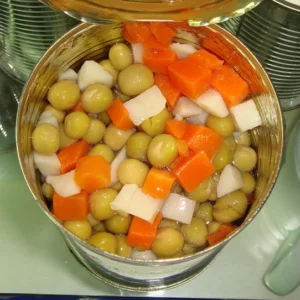 Fresh Sweet Corn Carrots Green Peas Mixed Vegetables in Canned