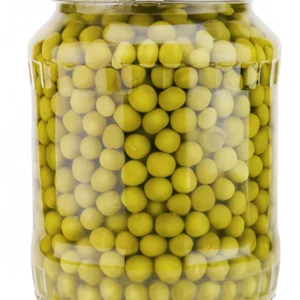High Grade Green Peas in Glass Jar