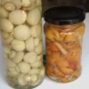 Whole Champignon Mushroom in Glass Jar