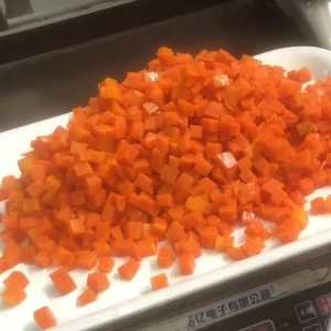 Canned Carrot Dices in Tin Packing